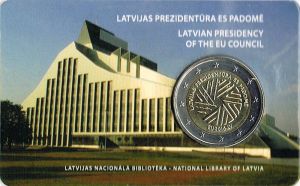 LATVIA 2 EURO 2015 - EU PRESIDENCY C/C